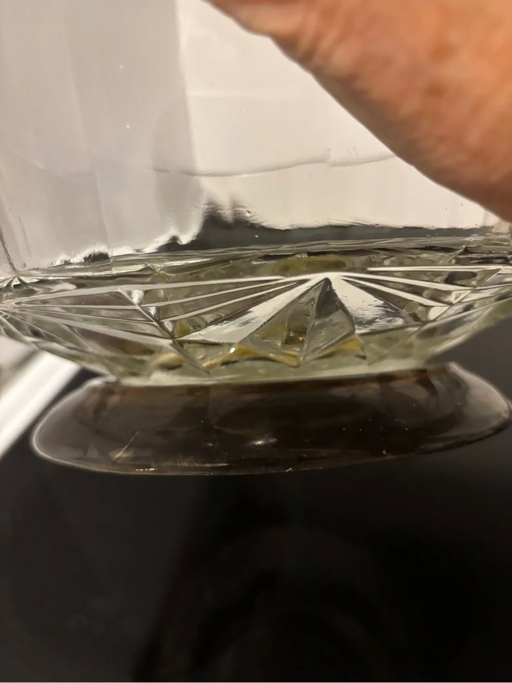 Vintage footed serving bowl